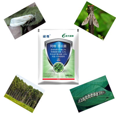 Vegetable Biological Pesticide Insect Killer For Plants 0.1% Abamectin 1.9% Bt